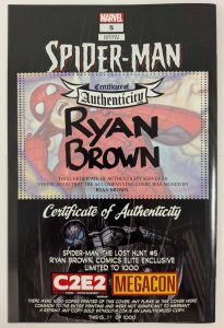 Spider-Man: The Lost Hunt #1-5 Ryan Brown Comic Elite Exclusive BOX SET