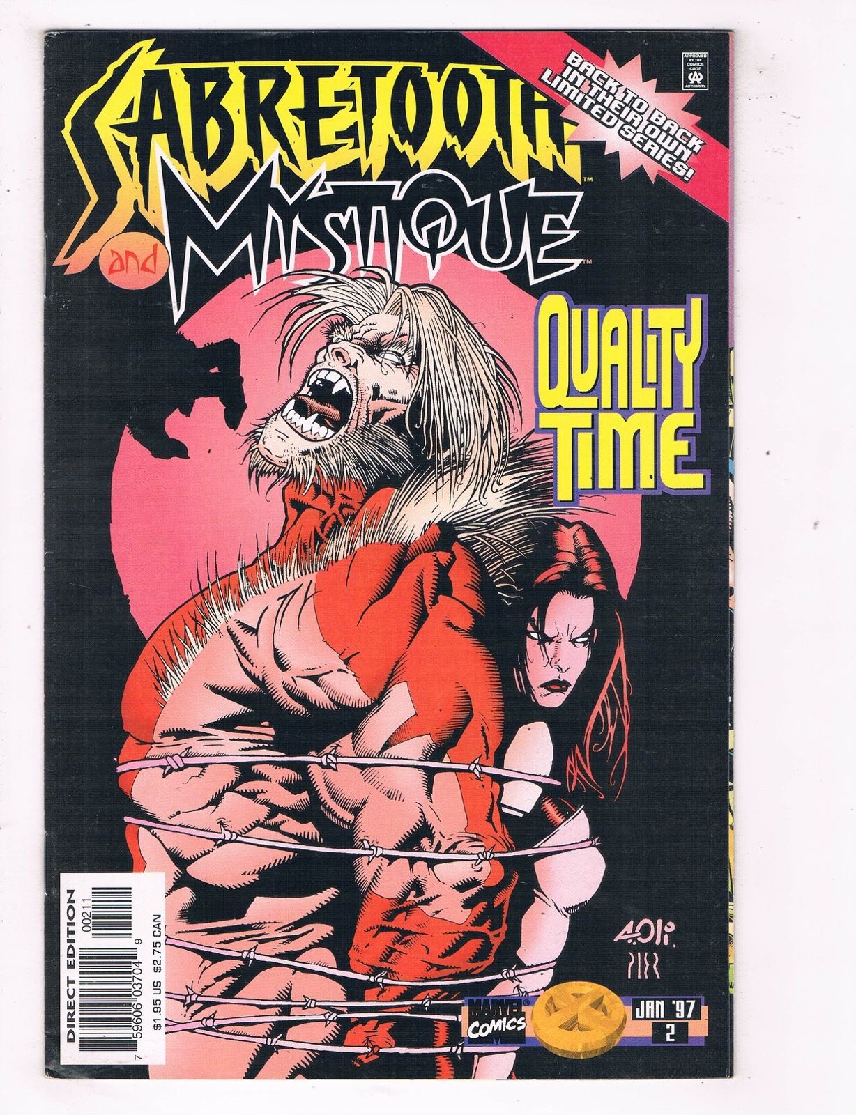 Sabretooth & Mystique #1 Marvel Comics 1996 Series 9.4 Near Mint