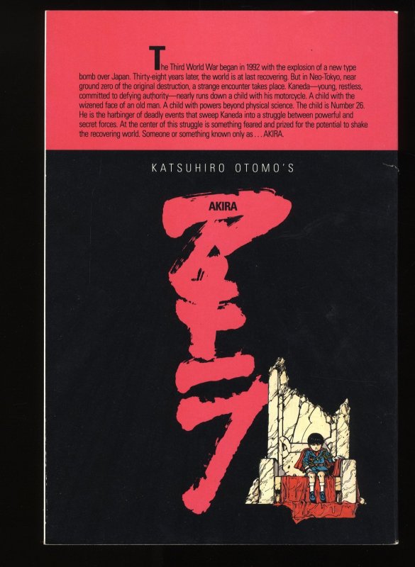 Akira #1 1st American Appearance Kaneda and Tetsuo!