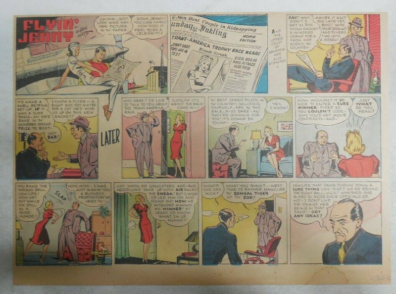 Flying Jenny Sunday Page #4 by Russell Keaton from 11/26/1939 Size 11 x 15 inch