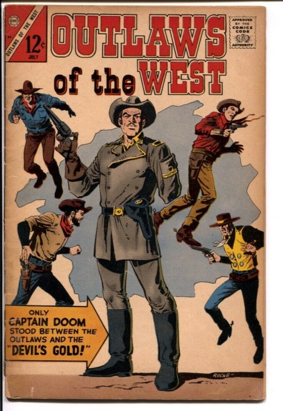 Outlaws Of The West #65 1967-Charlton-Capt Doom-G/VG