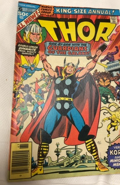 Thor Annual #6 (1977)side by side guardian of Galaxy/ Korvac