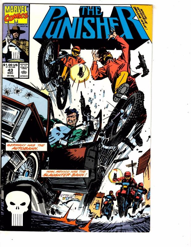 Lot Of 10 Punisher Marvel Comic Books # 25 26 37 38 39 41 43 44 51 52 J209