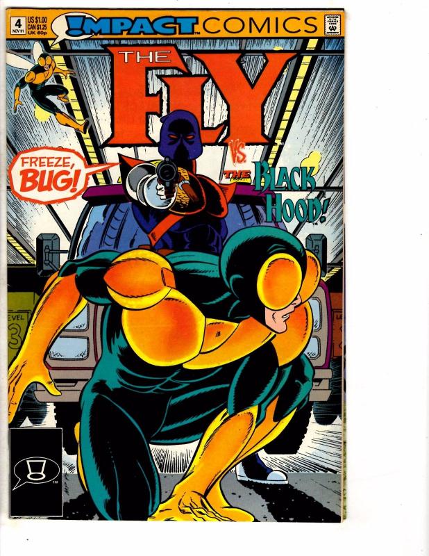 Lot Of 8 Impact Comic Books The Fly # 2 3 4 The Web # 1 2 The Comet # 2 3 4 J210