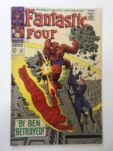 Fantastic Four #69 (1967) FR  ad cut out doesn't impact story, moisture ...