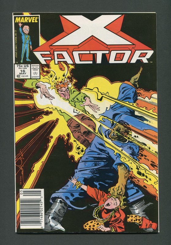 X-Factor #16 /  8.5 VFN-   Newsstand  May 1987