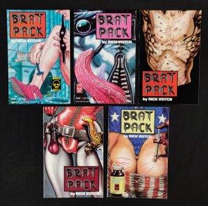 Brat Pack / #1-5 / 5 PC LOT - Complete Set by Rick Veitch (8/8.5) 1990-91