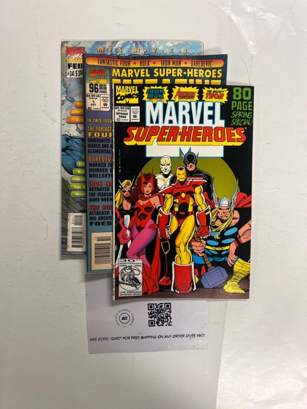 3 Marvel Comics Vision # 14 + Megazine # 1 + Super-Heroes # ‘92 Thor 72 JS49