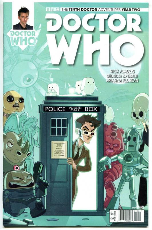 DOCTOR WHO #12 C, NM, 10th, Tardis, 2015, Titan, 1st, more DW in store, Sci-fi