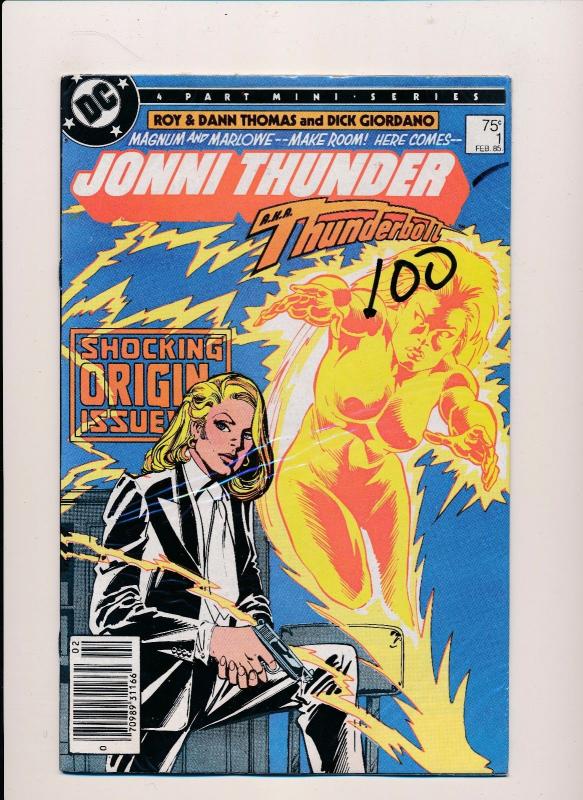 DC Jonni Thunder AKA Thunderbolt #1-4 (1,2,3,4) DC Comics 1985 ~ VF (HX275)