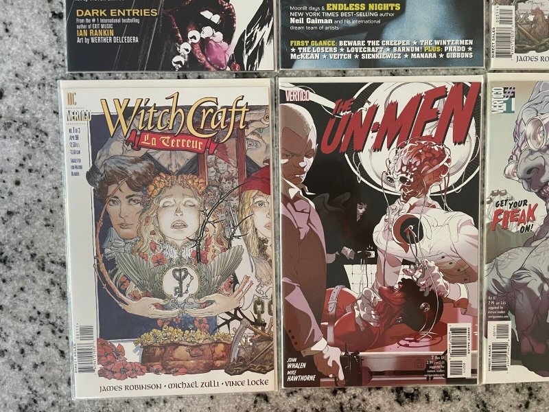 6 DC Comics Un-Men # 1 2 + Witchcraft # 1 3 + Vertigo Preview & Crime #1 NM CM47