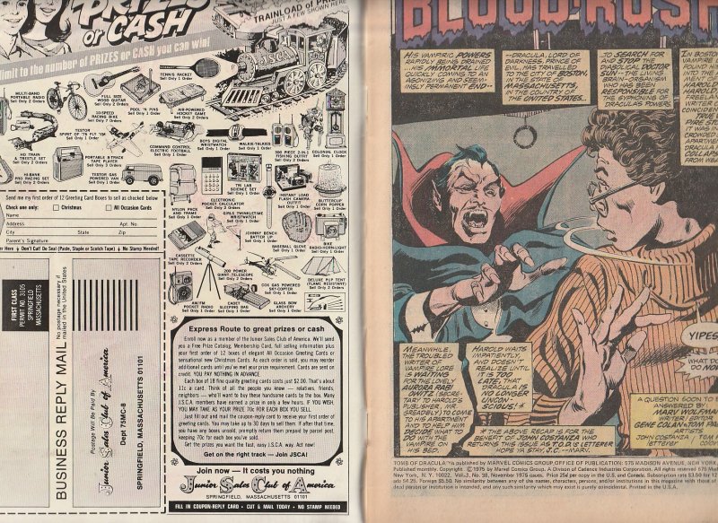 Tomb of Dracula(vol. 1) # 38  Helpless Before a Silver Dagger