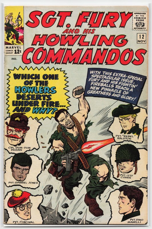 Sgt. Fury #12 (1964) Sgt. Fury and His Howling Commandos