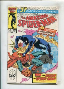 AMAZING SPIDER-MAN #275 (9.2 OB) DITKO, BLACK COSTUME, HOBGOBLIN!! 1986