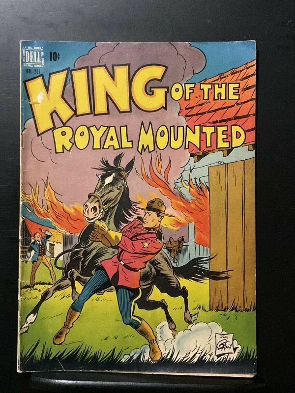 Four-Color King of The Royal Mounted #207 by Zane Grey (1948 Dell) Golden Age