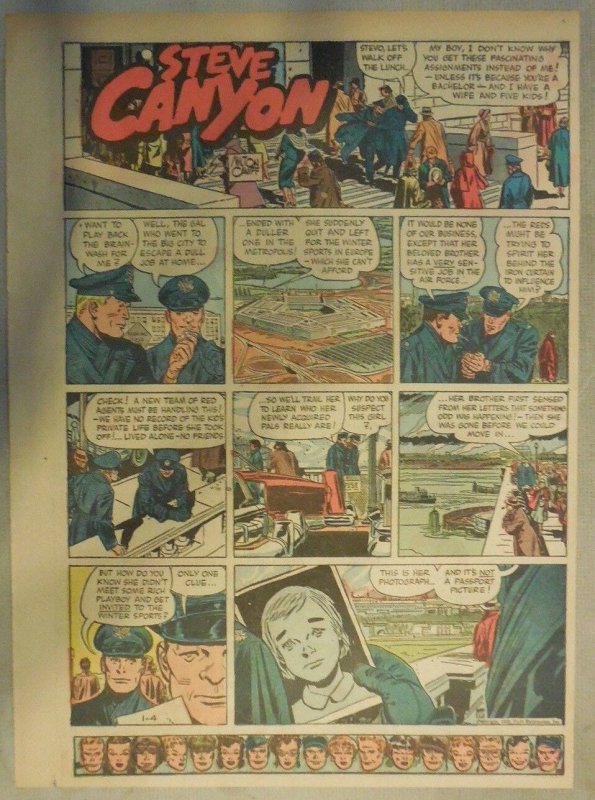 (52) Steve Canyon Sundays by Milton Caniff  from 1959 Complete Year ! Tabloid