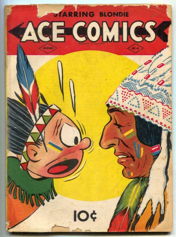 Ace Comics #41 1940- Phantom- Jungle Jim G-