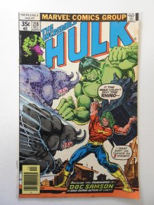 The Incredible Hulk #218 (1977) FN- Condition!