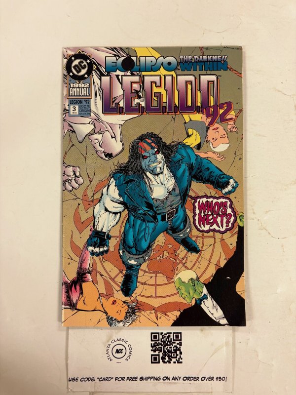 L.E.G.I.O.N. '92 Annual #3 FN DC Comic Books Eclipso Lobo Virl Dox 27 HH113