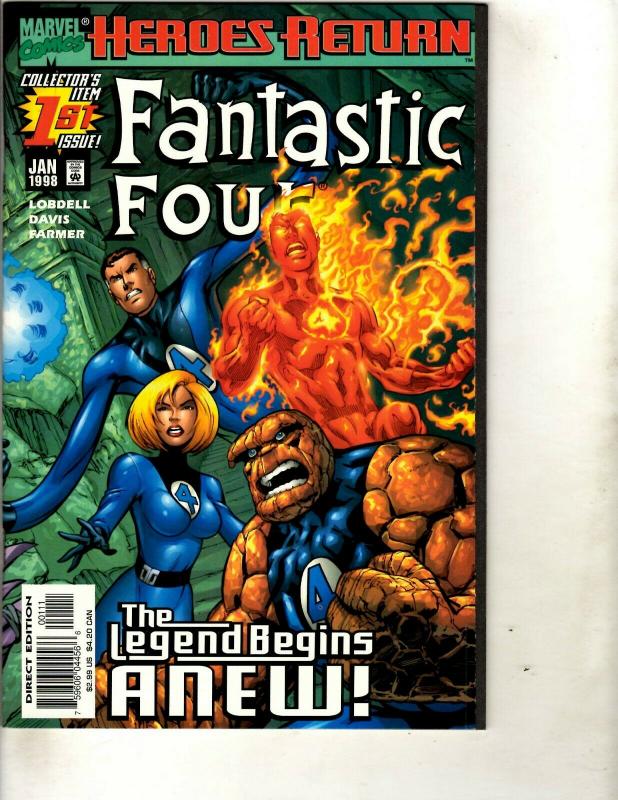 Lot of 12 Fantastic Four Marvel Comics # 1 2 3 4 5 6 7 8 9 10 12 13 JF24