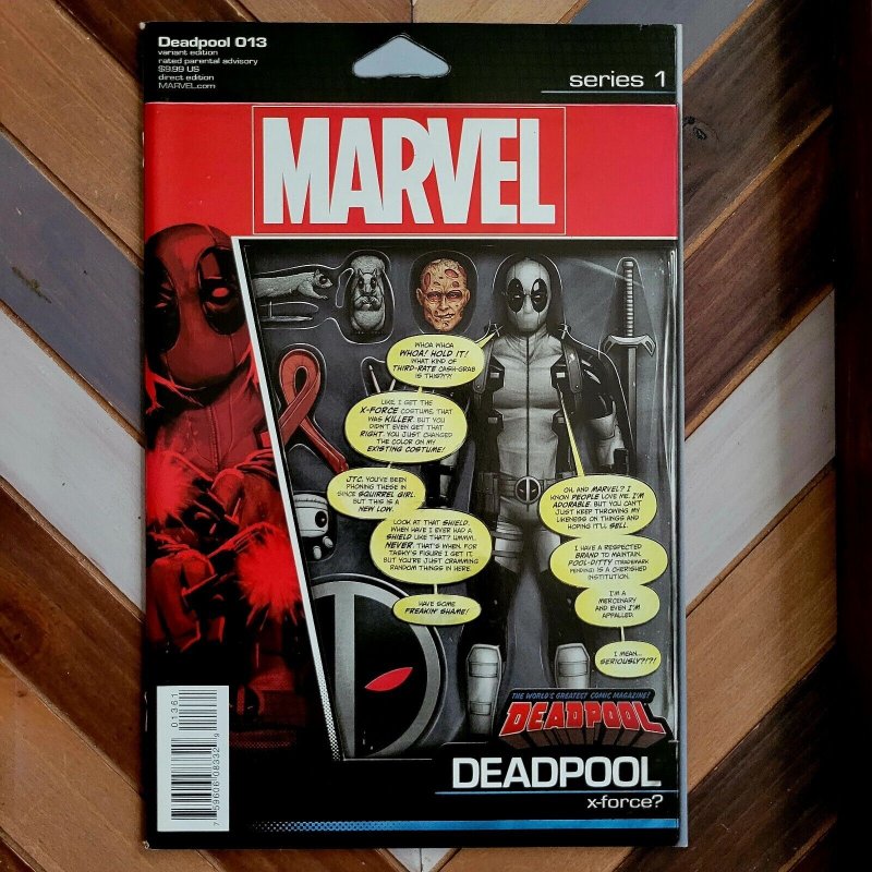 Deadpool #13 (Marvel, August 2016) Christopher Action Figure Variant NM unread