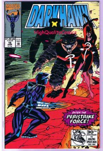 DARKHAWK #16, NM+, Peristrike Force, Mike Manley, Marvel, 1991, more in store