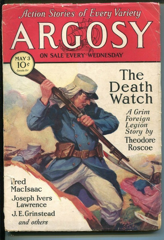 Argosy 6/10/1933-Munsey-Peter The Brazen-Loring Brent-Pater Stahr-pulp-FR