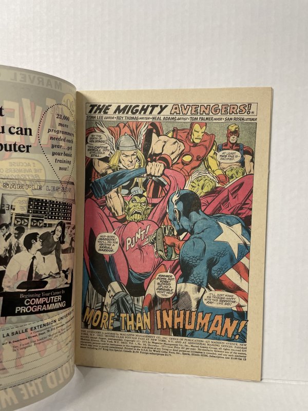 The Avengers #94 (1971) Neal Adams
