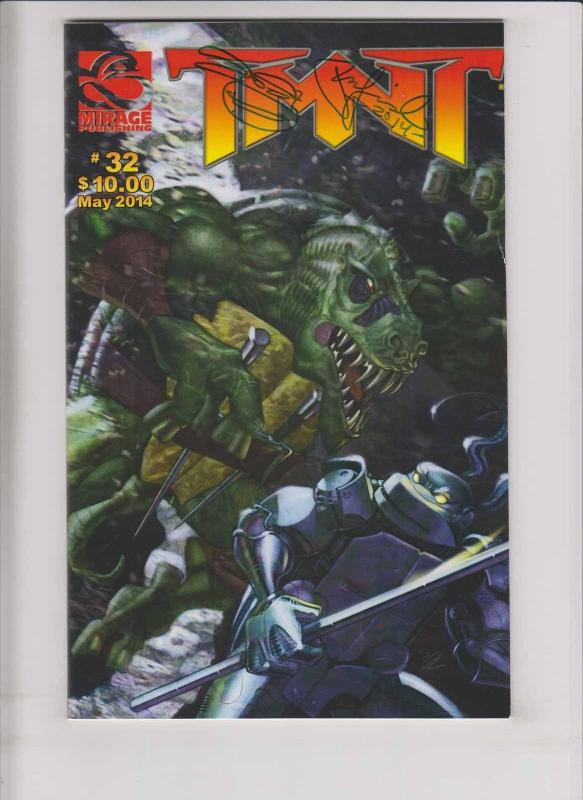 Teenage Mutant Ninja Turtles vol. 4 #32 VF signed by peter laird w/sketch 2014