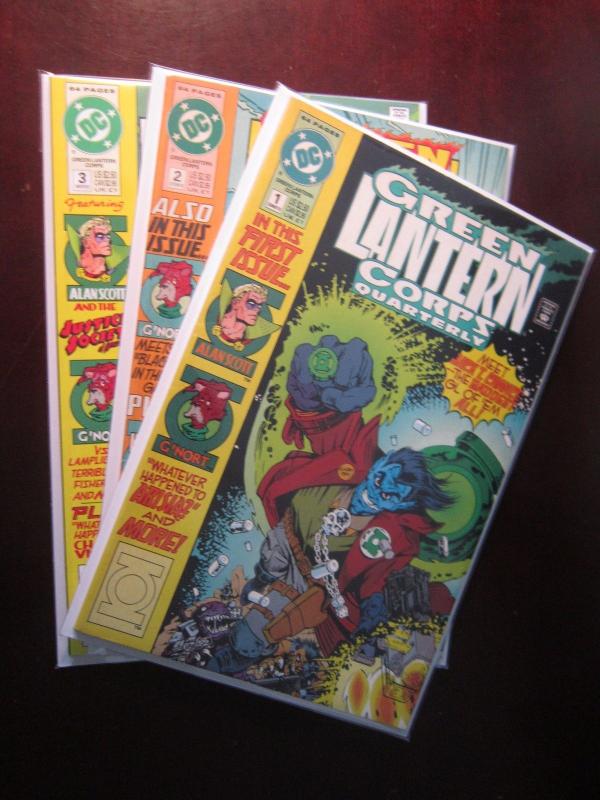 Green Lantern Corps Quarterly (1992) #1-3 Runs - 8.0 VF - 1992