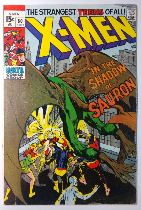 The X-Men #60 (6.0, 1969) 1st app of Sauron