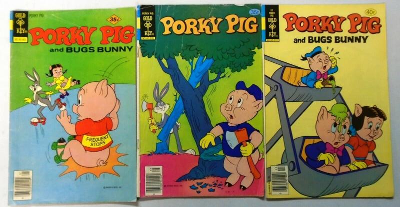 Silver + Bronze Age Gold Key Looney Tunes Porky Pig Comic Lot, 27 Different, V.G