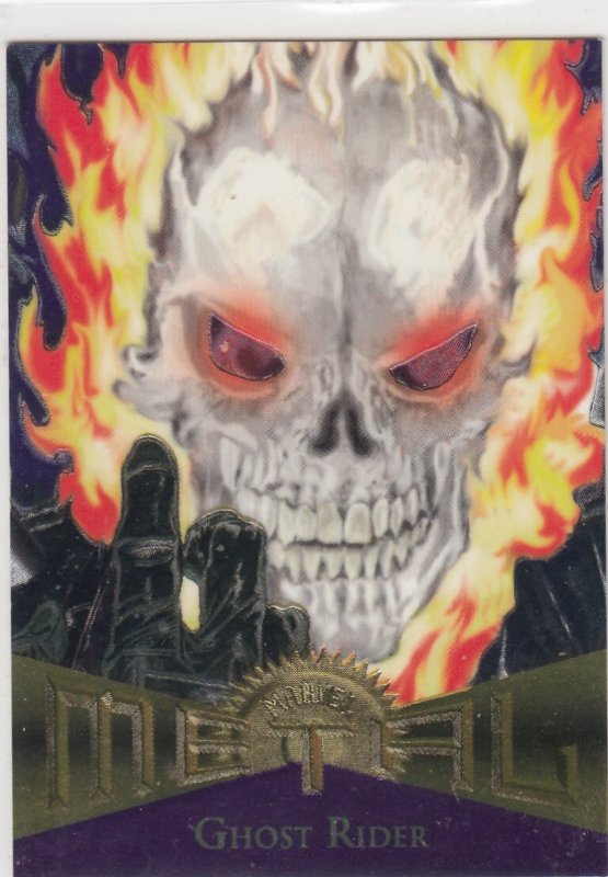 1995 Fleer Marvel Metal GHOST RIDER #53  Card