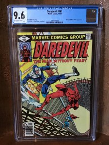 Daredevil 161 Cgc 9.6 Ow/w Pages Bullesye Frank Miller Marvel 2061440023