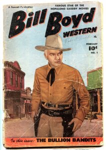Bill Boyd #1--comic book--1950--Fawcett--1st issue--western