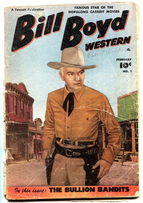 Bill Boyd #1--comic book--1950--Fawcett--1st issue--western