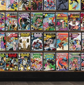 Huge Lot 150+ Comics with Power Pack, Psi Force, Fantastic Four & More!