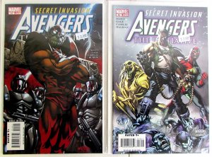 Avengers Initiative Lot 2 #14, 15 2008 Marvel Secret Invasion 3-D Man Comics