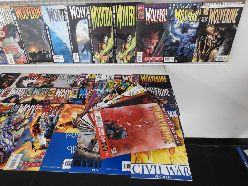 Huge Lot of 220+ Comics W/ All Wolverine!! Average VF- Condition!