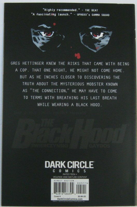 Black Hood #5 (Aug 2015, Dark Circle Comics), NM+ condition (9.6)