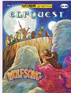 Elfquest # 4 VF 2nd Print Warp Graphics Comic Book Magazine Pini Art S45