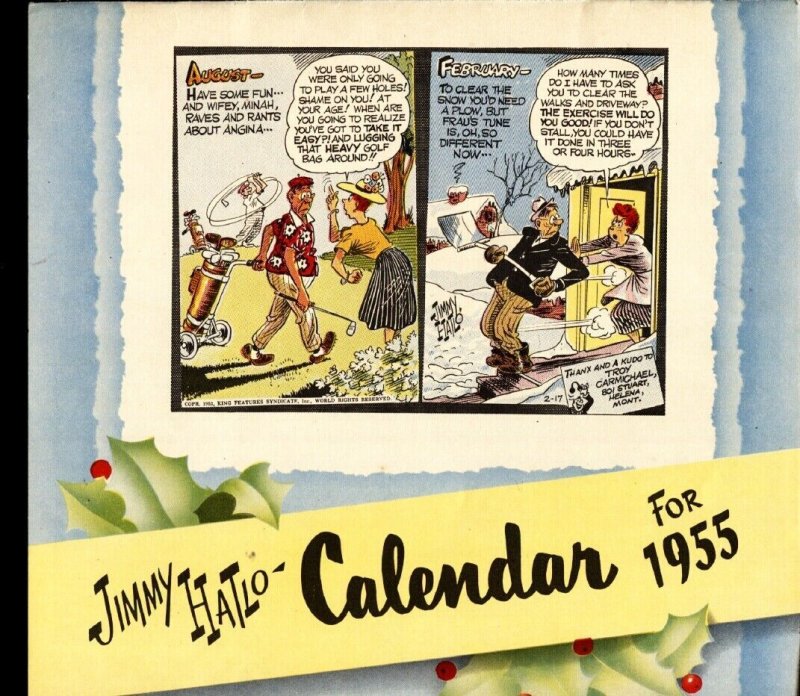 They'll Do It Every Time 1955 Calendar-Jimmy Hailo RARE