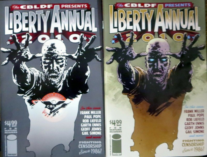 CBLDF PRESENTS LIBERTY ANNUAL 2010 B & C (Walking Dead Variants) THE BOYS story!