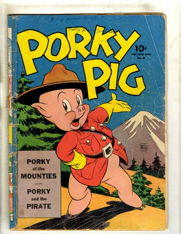 Four Color # 48 GD Dell Golden Age Comic Book Feat. Porky Pig Looney Tunes JK1