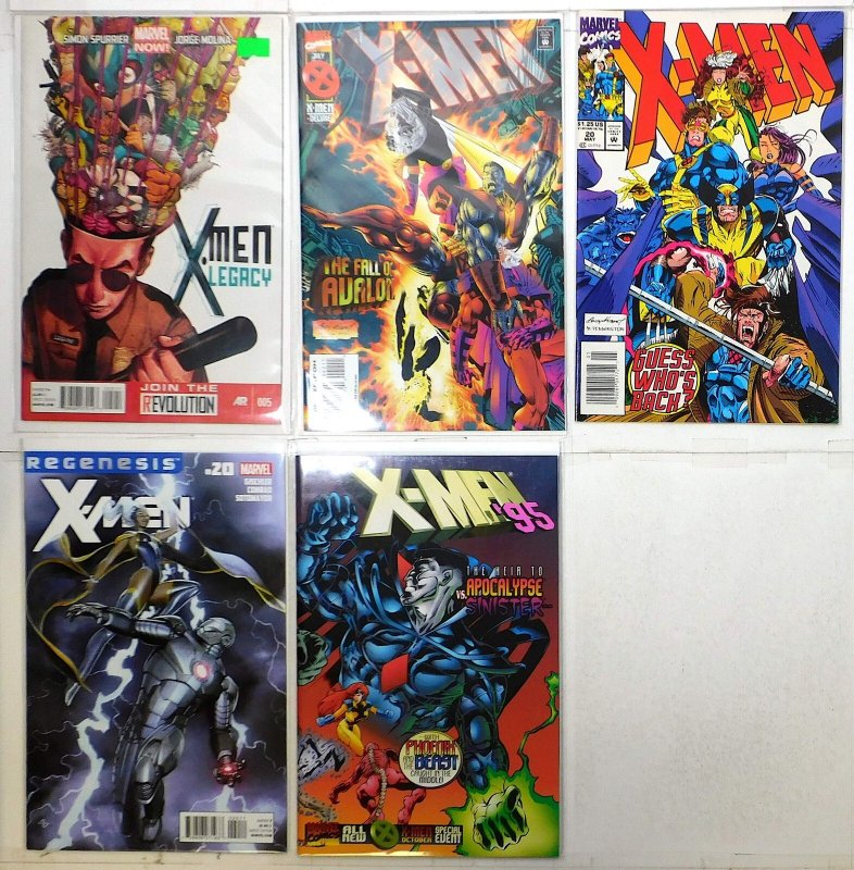 X-Men Lot 5 #20, 42, 2010 20, Annual 1995, Legacy 5 1993 Marvel Comics