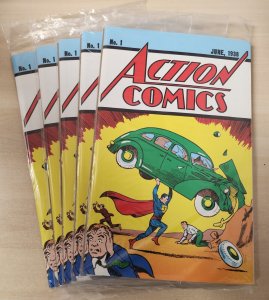 Action Comics #1 - 5PC LOT / Lootcrate Editions Sealed w/COA (9.0/9.2) 2017