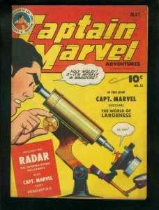 CAPTAIN MARVEL ADVENTURES #35-1944-RADAR ORIGIN-FAWCETT VF-