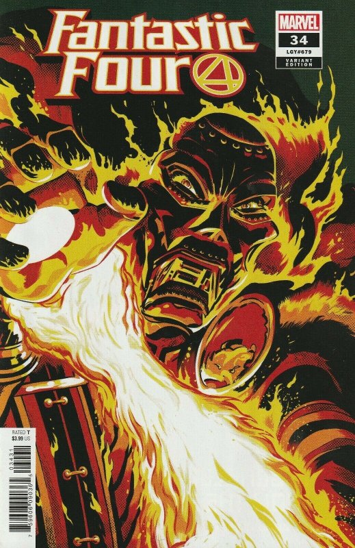 Fantastic Four # 34 Javier Rodriguez 1:25 Variant Cover NM Marvel [A9]