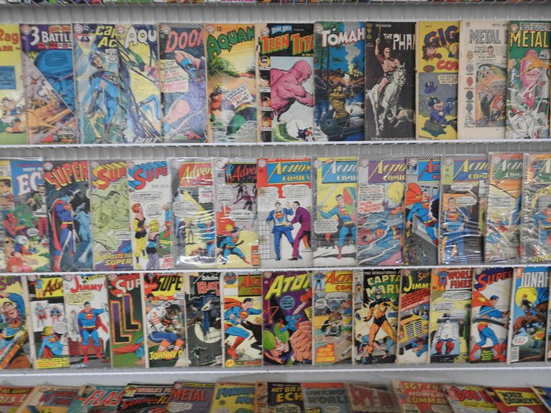 Huge 140+ Silver/Bronze Comics Low Grade Lot!! W/ Action Comics, Iron Man + MORE
