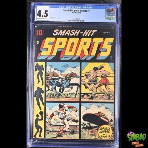 Smash Hit Sports Comics #1 CGC 4.5! L. B. Cole cover